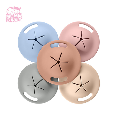 FDA Approval Customized Reusable Silicone Snack Cup With Handles
