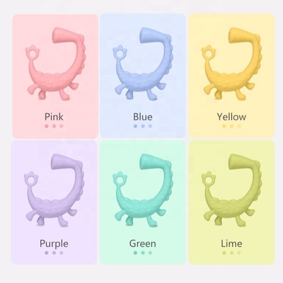 Customized Kids PVC Free Soft Silicone Teether Cute Animal Shape