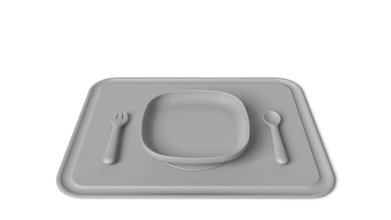 Customized Silicone Suction Plate Set Dishwasher Safe For Infant