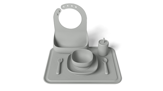Customized Silicone Suction Plate Set Dishwasher Safe For Infant