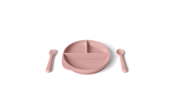 Comfortable Microwave Safe Silicone Tableware Set For Weaning