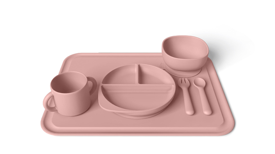 Comfortable Microwave Safe Silicone Tableware Set For Weaning