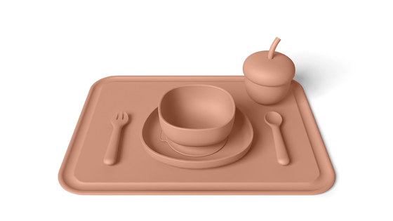 Comfortable Microwave Safe Silicone Tableware Set For Weaning