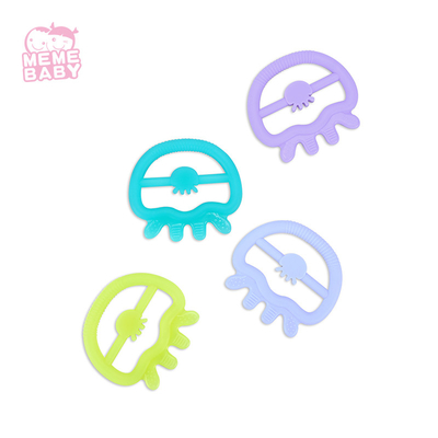BSCI Certified Baby Use Soft Silicone Teether Lightweight For Newborn