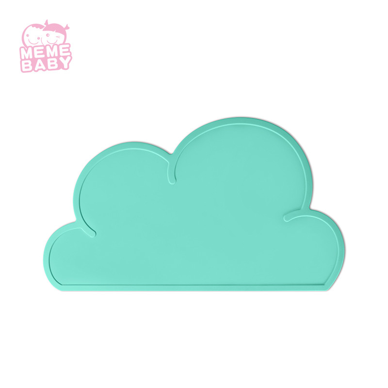 CPC Approval Childrens Silicone Placemat Cloud Shaped Placemats Set Of 4