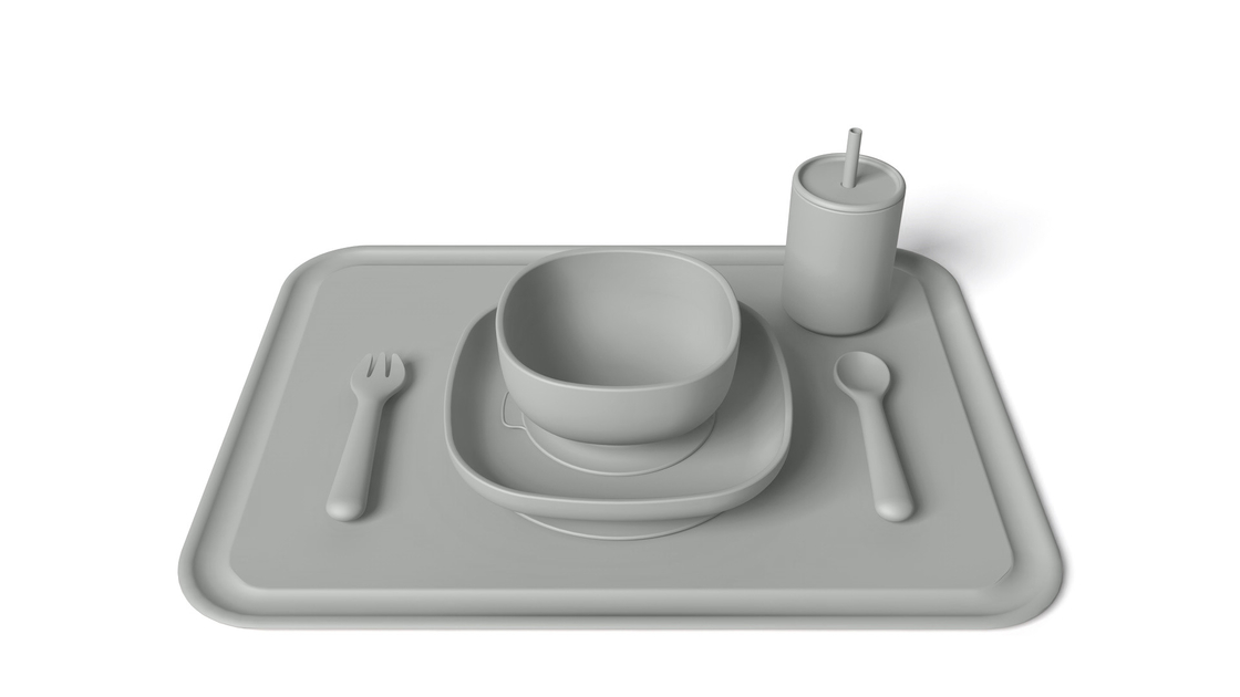 Comfortable Microwave Safe Silicone Tableware Set For Weaning