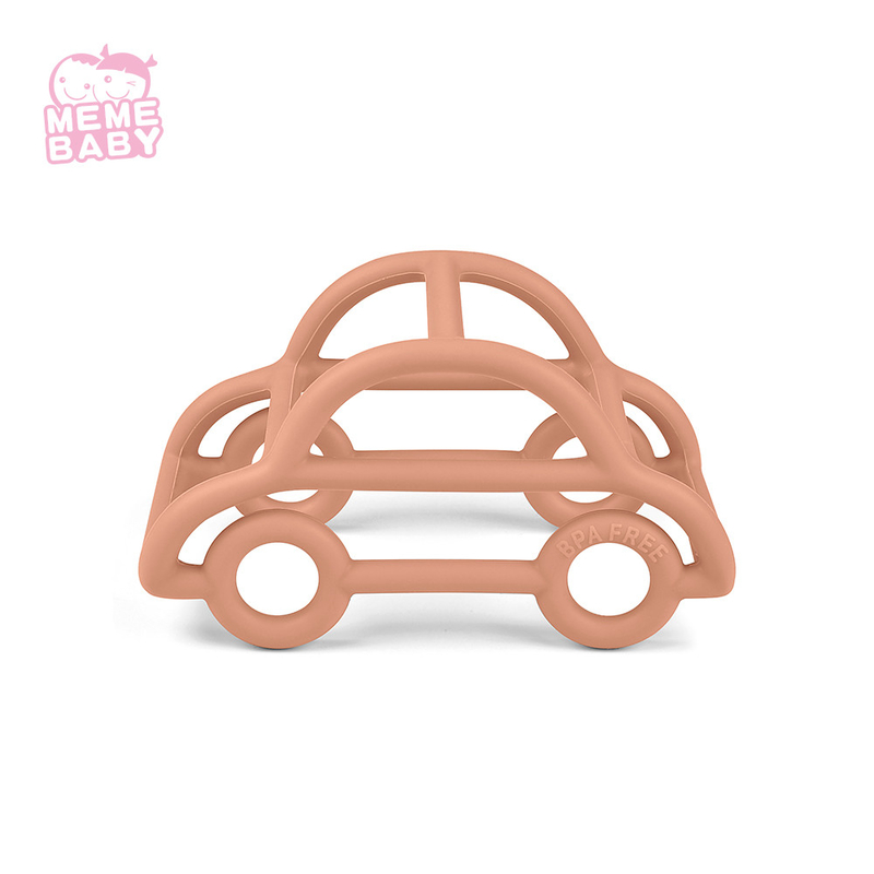 Molar BPA Free Silicone Teether Hollow Design FDA Standard