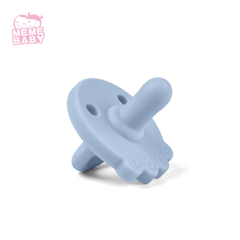 Custom Logo Silicone Nipple Pacifier Baby Chew Toy  BPA Free LFGB Standard